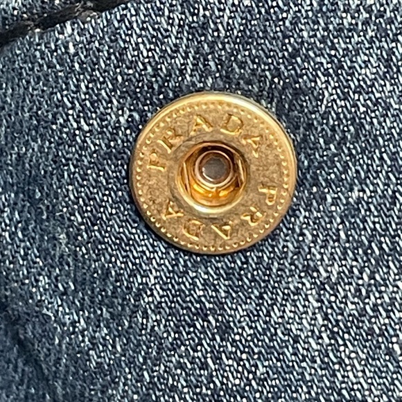 Denim Prada Canapa Large Tote - Picture 12 of 14